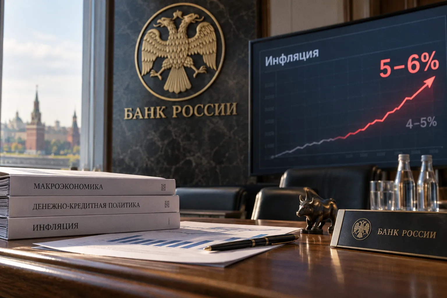 Банк России пересмотрел прогноз устойчивой инфляции в сторону повышения до 5–6%
